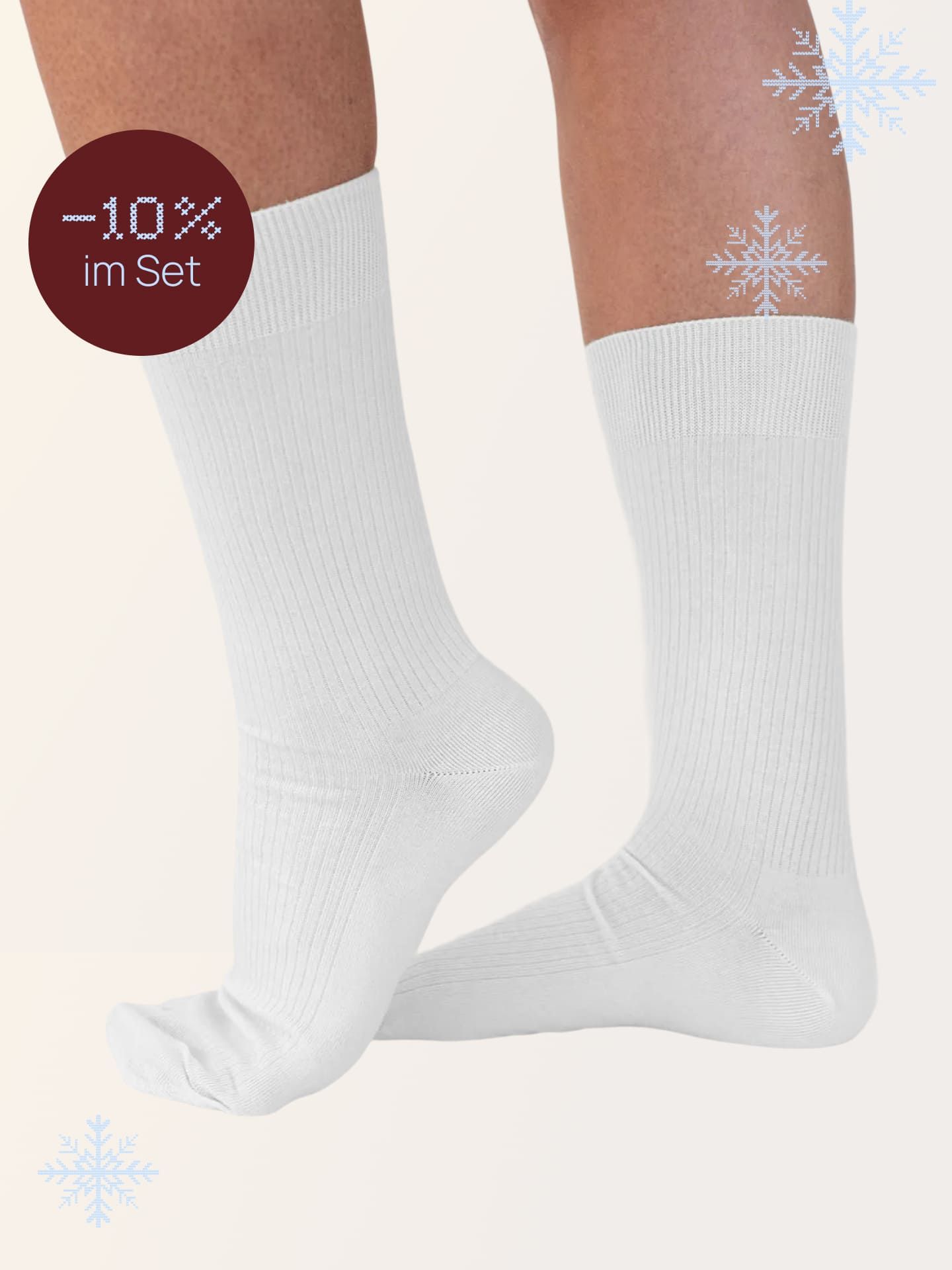 Casual cotton ribbed socks in a 3-pack